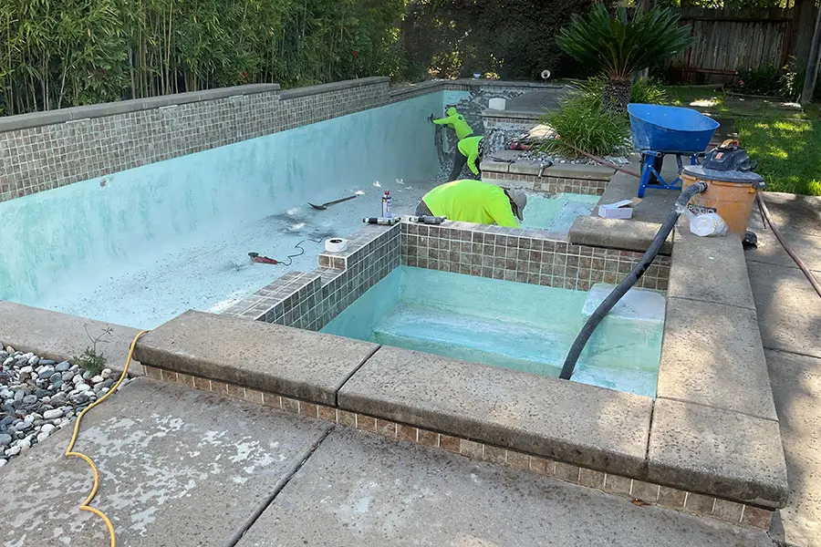 Ongoing swimming pool repair