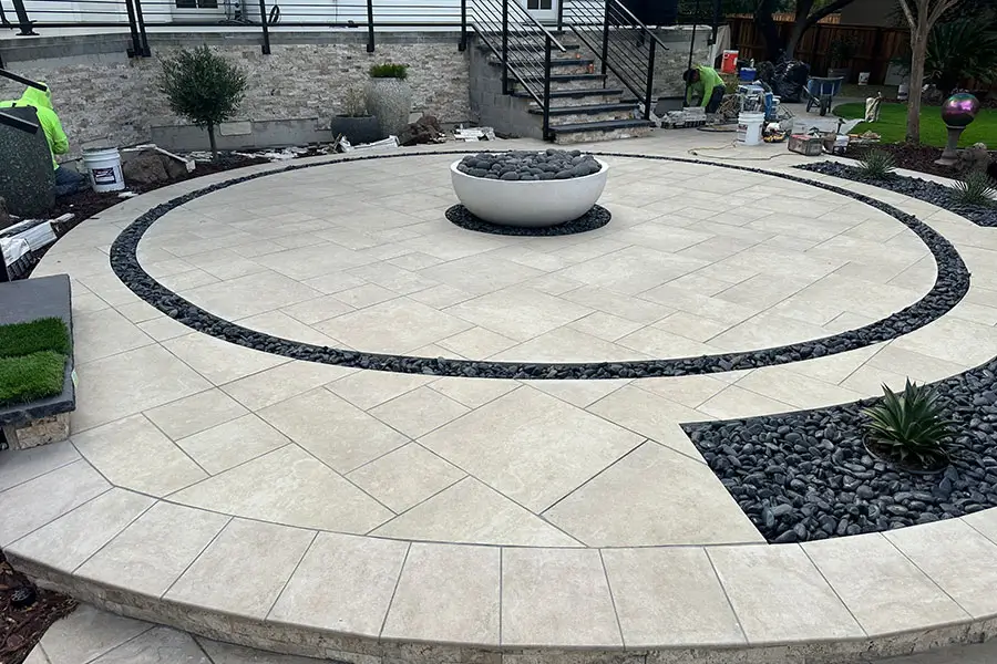Professional paver installation
