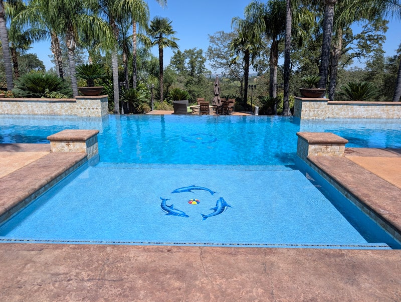 Completed swimming pool renovation