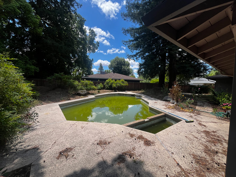 Swimming pool repair for poor pool condition