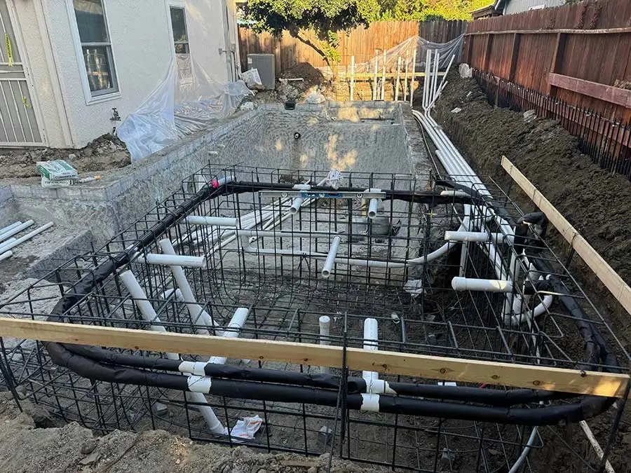 swimming pool under construction