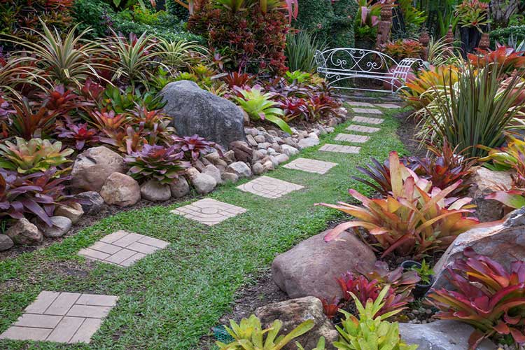 Finished landscape design