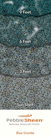 Pebble Sheen with Blue Granite Finish